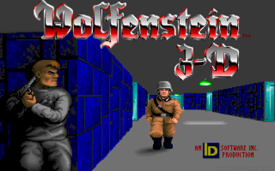 Úvodní obrázek ze hry Wolfenstein 3D